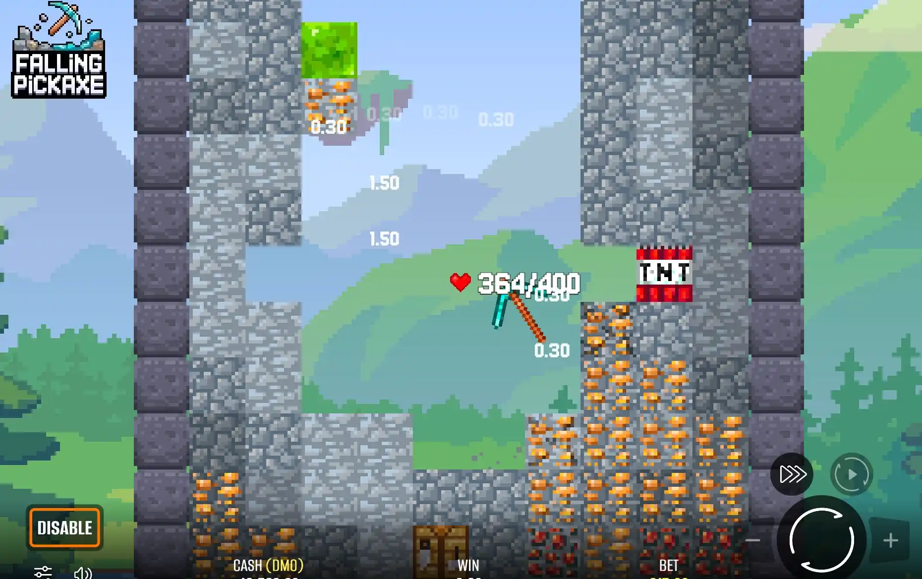 Falling Pickaxe in PixMove's Instant Catalogue